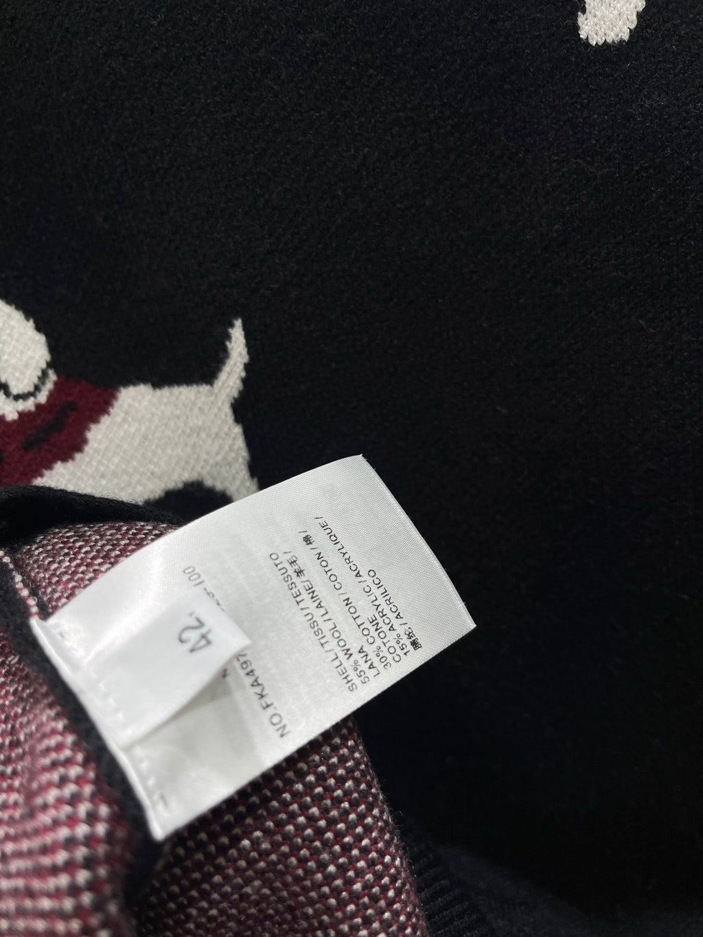 Thom Browne/26 Early Spring New Full-Print Puppy Cardigan Sweater