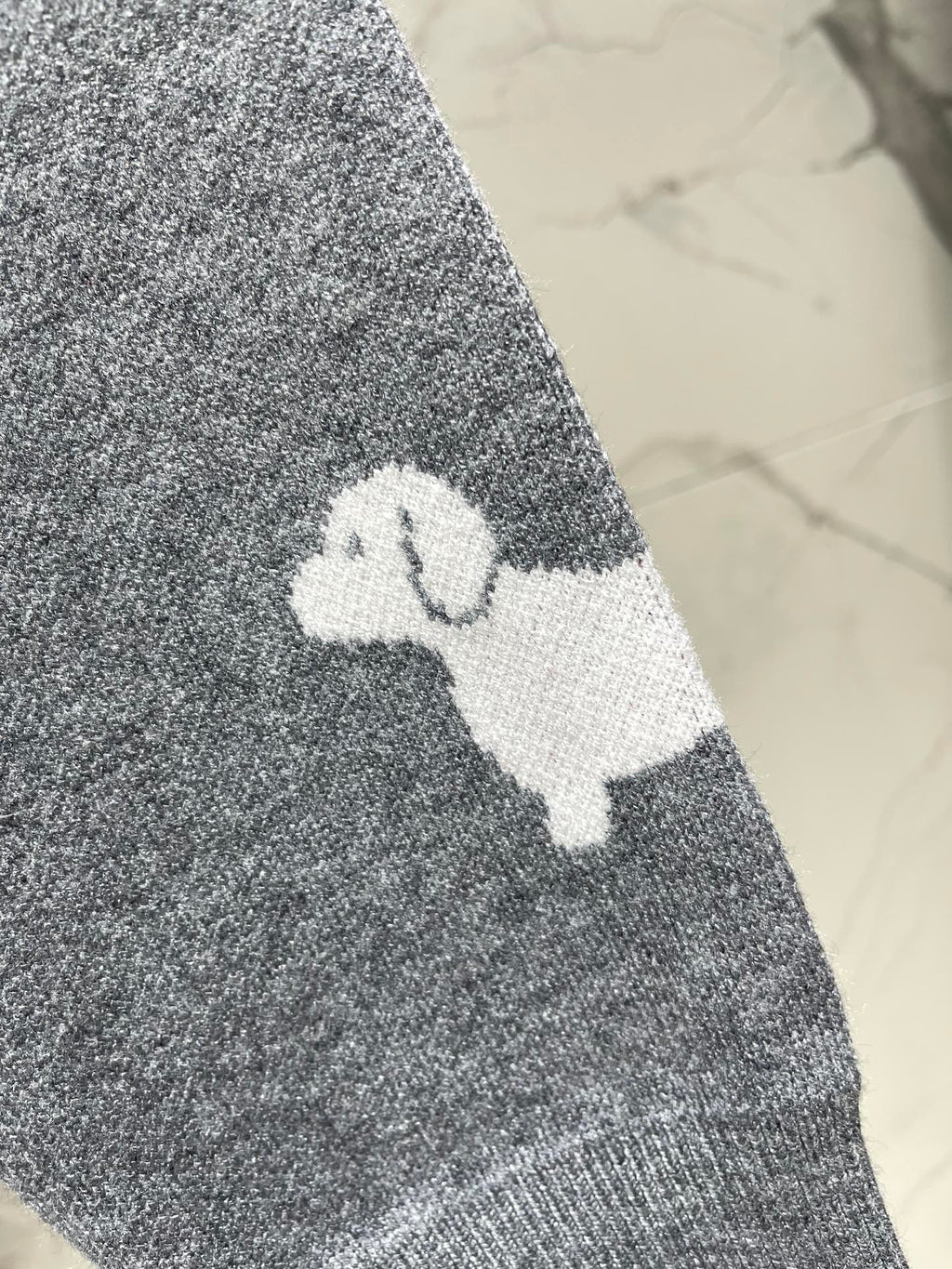 Thom Browne/26 Early Spring New Full-Print Puppy Cardigan Sweater