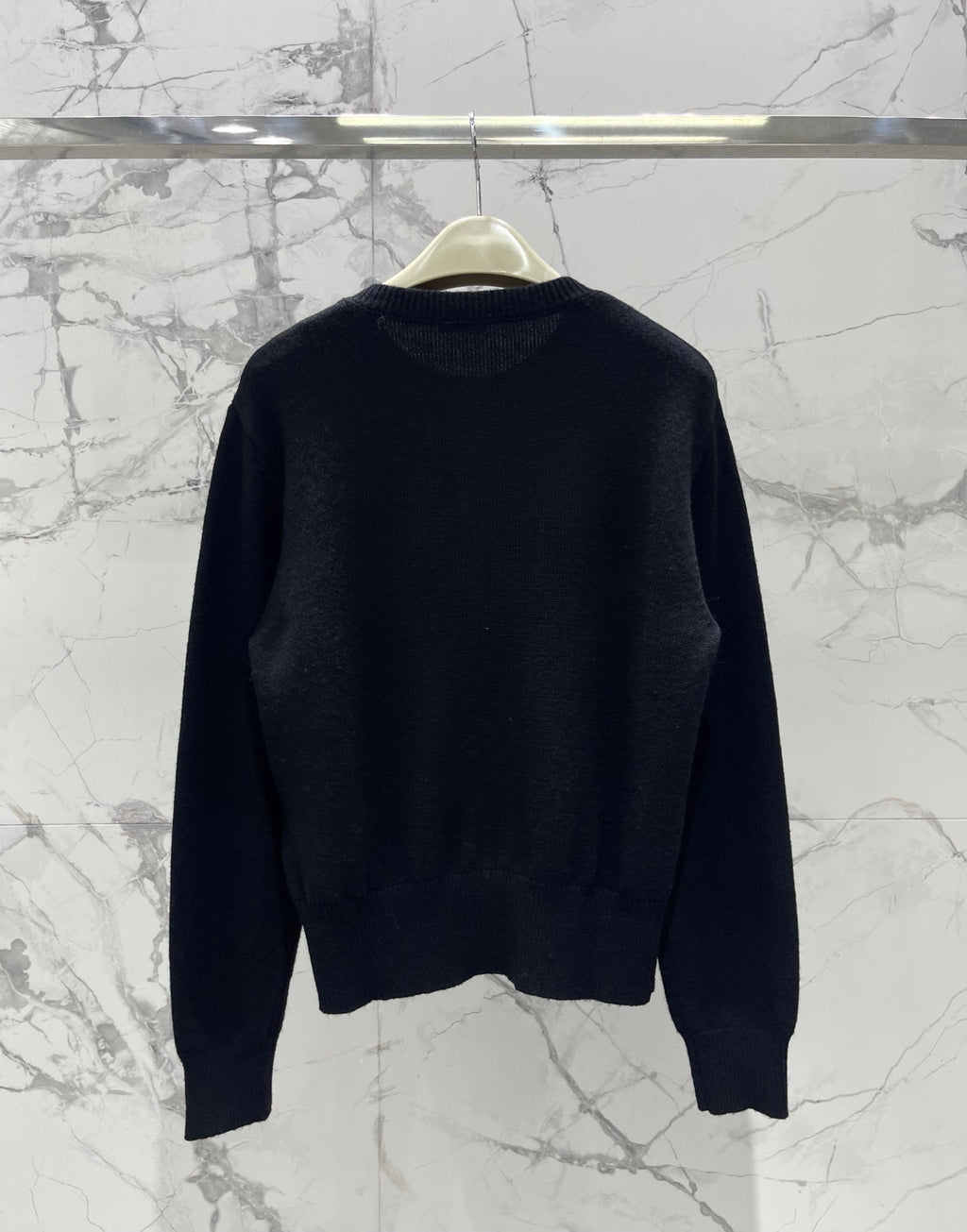 MiuMiu/26 New Early Autumn Knight Logo Wool-Cashmere Blend Cardigan