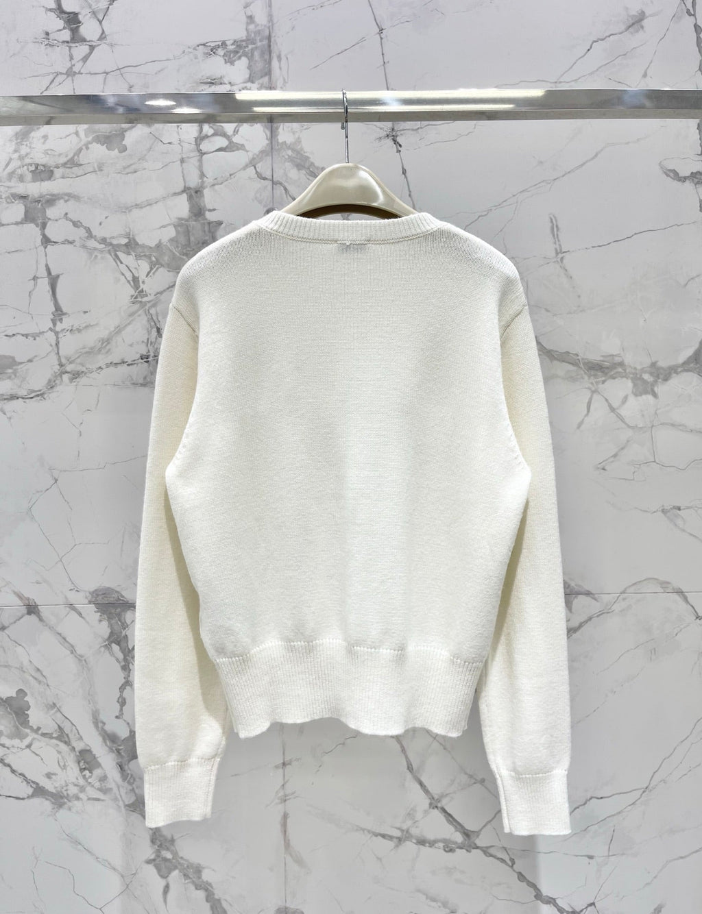 MiuMiu/26 New Early Autumn Knight Logo Wool-Cashmere Blend Cardigan