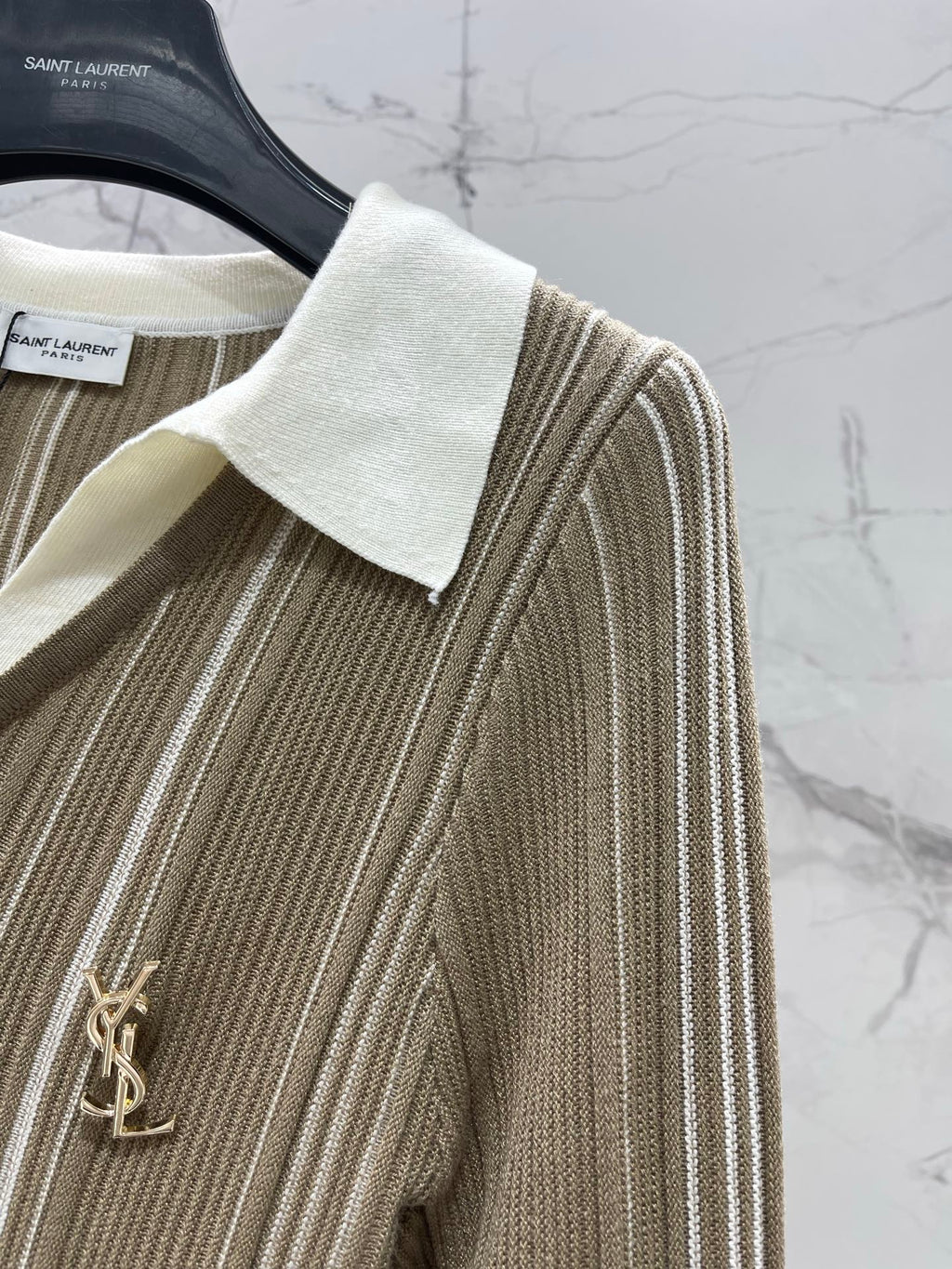 Yves Saint Laurent/26 New Kids' Colorblock Two-in-One Collar Knit Sweater