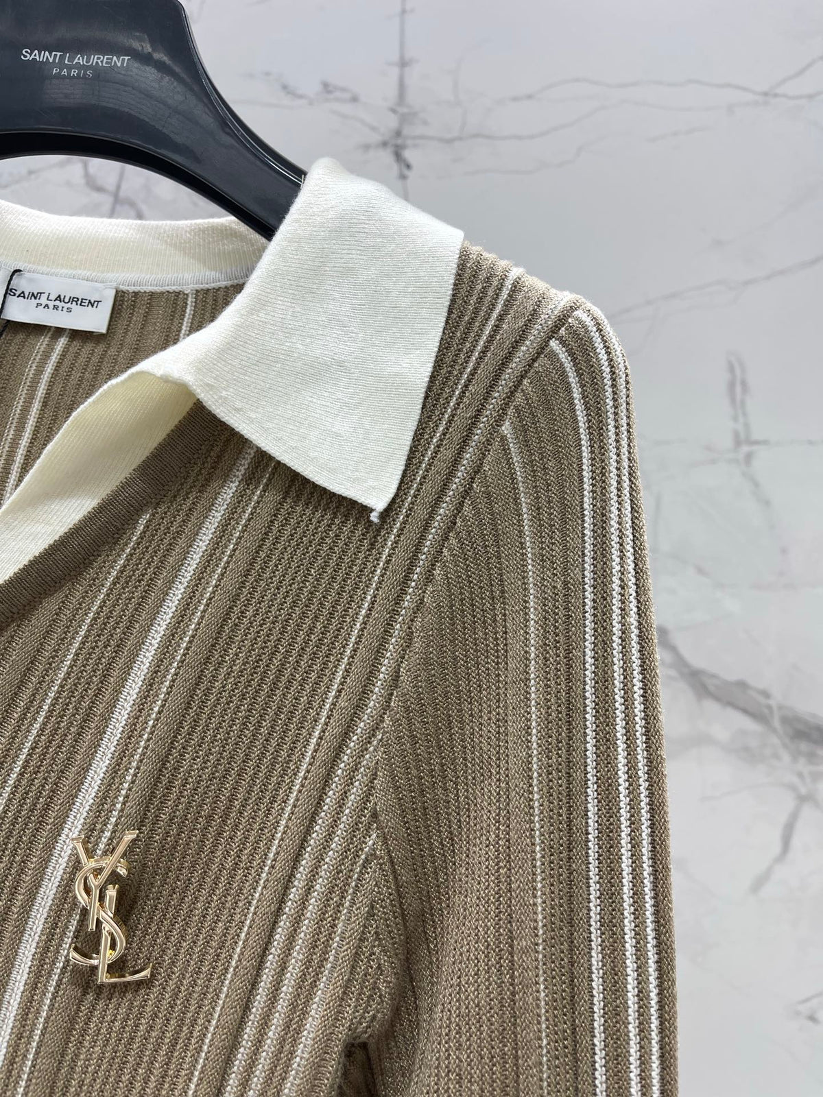 Yves Saint Laurent/26 New Kids' Colorblock Two-in-One Collar Knit Sweater