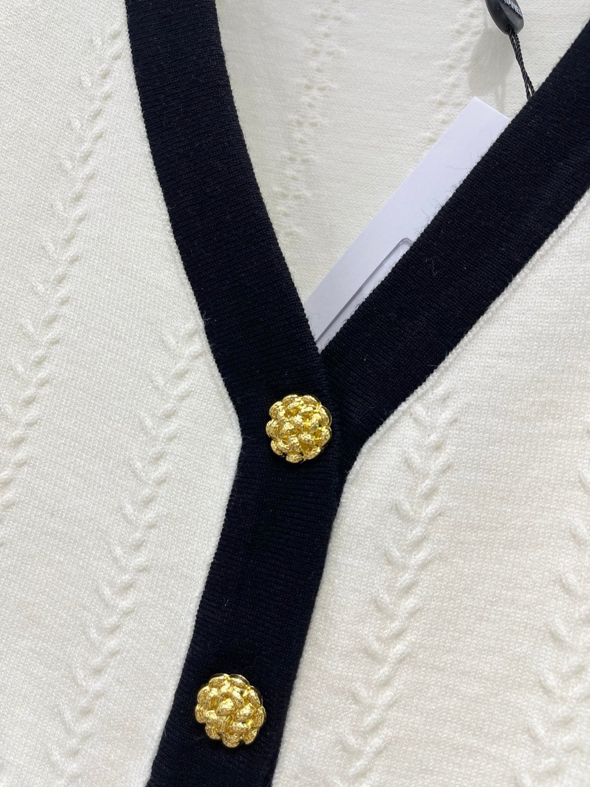 chanel/26 New Jacquard V-Neck Knit Cardigan