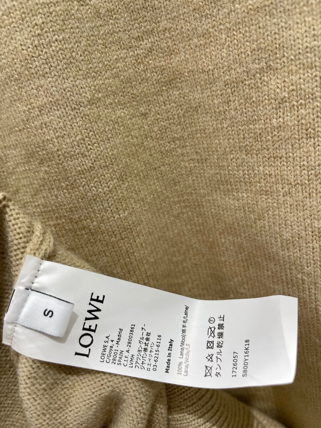Loewe/26 New Embroidered Knit Long Sleeve