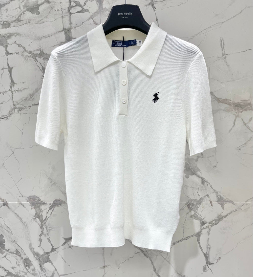 Ralph Lauren / 26 New Polo Collar Embroidered Pony Knit Short Sleeve