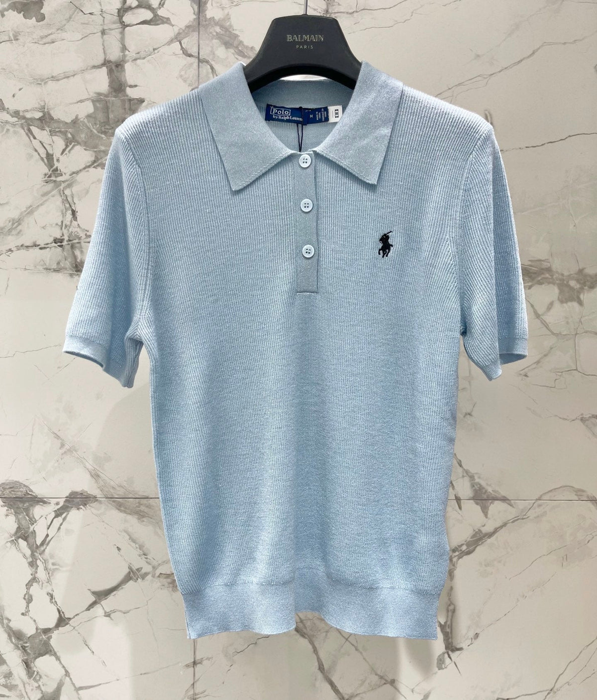 Ralph Lauren / 26 New Polo Collar Embroidered Pony Knit Short Sleeve