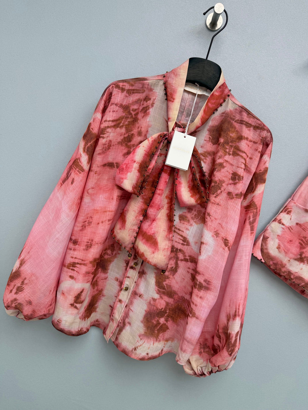 zimmermann/26 New Pink-Brown Gradient Tie-Dye Set
