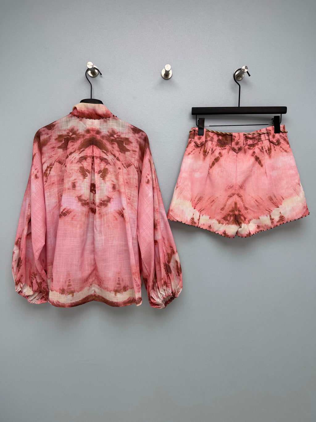 zimmermann/26 New Pink-Brown Gradient Tie-Dye Set
