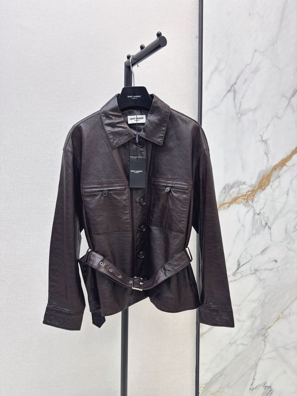 Yves Saint Laurent/26 Latest Retro Leather Jacket