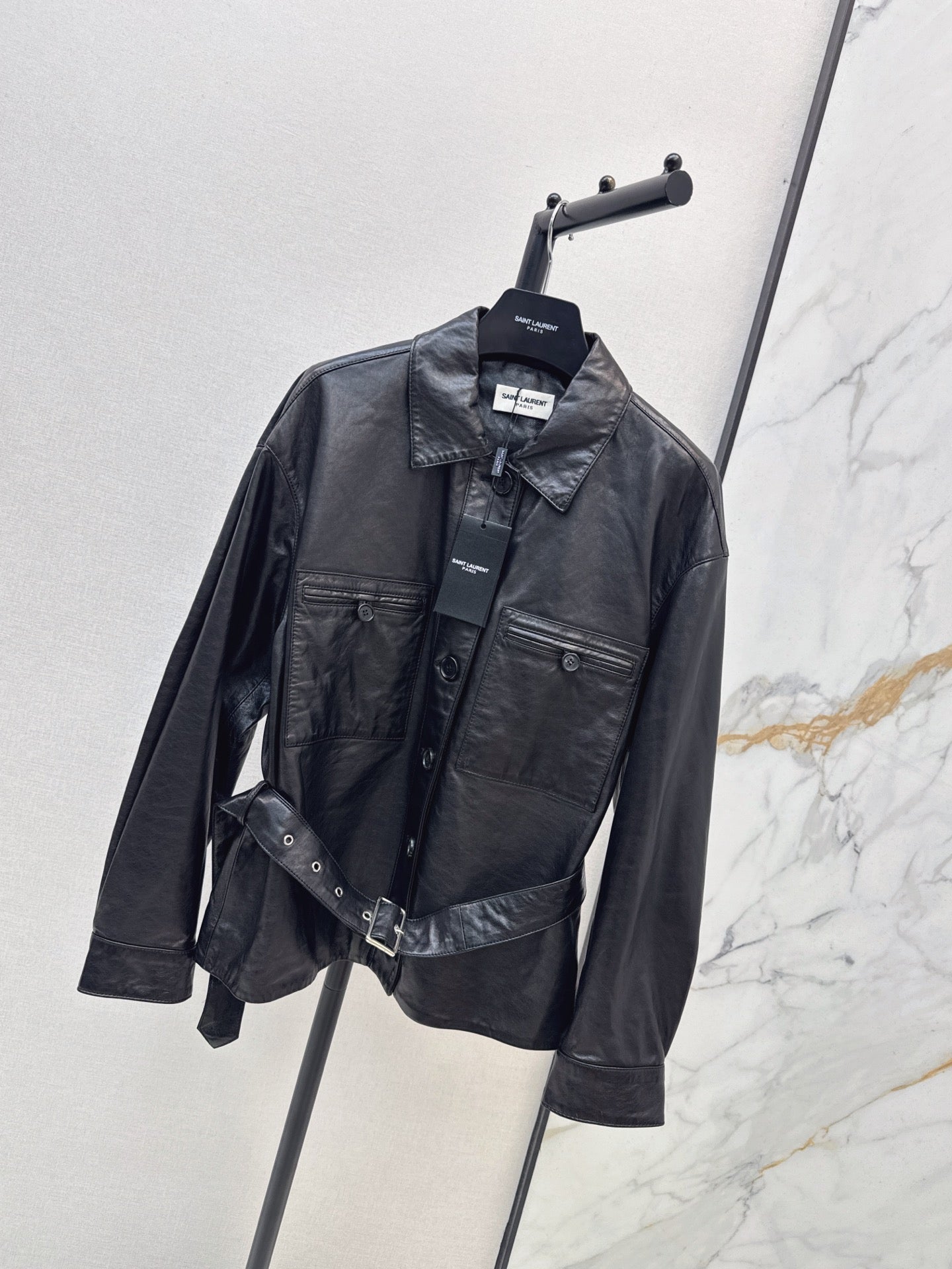 Yves Saint Laurent/26 Latest Retro Leather Jacket
