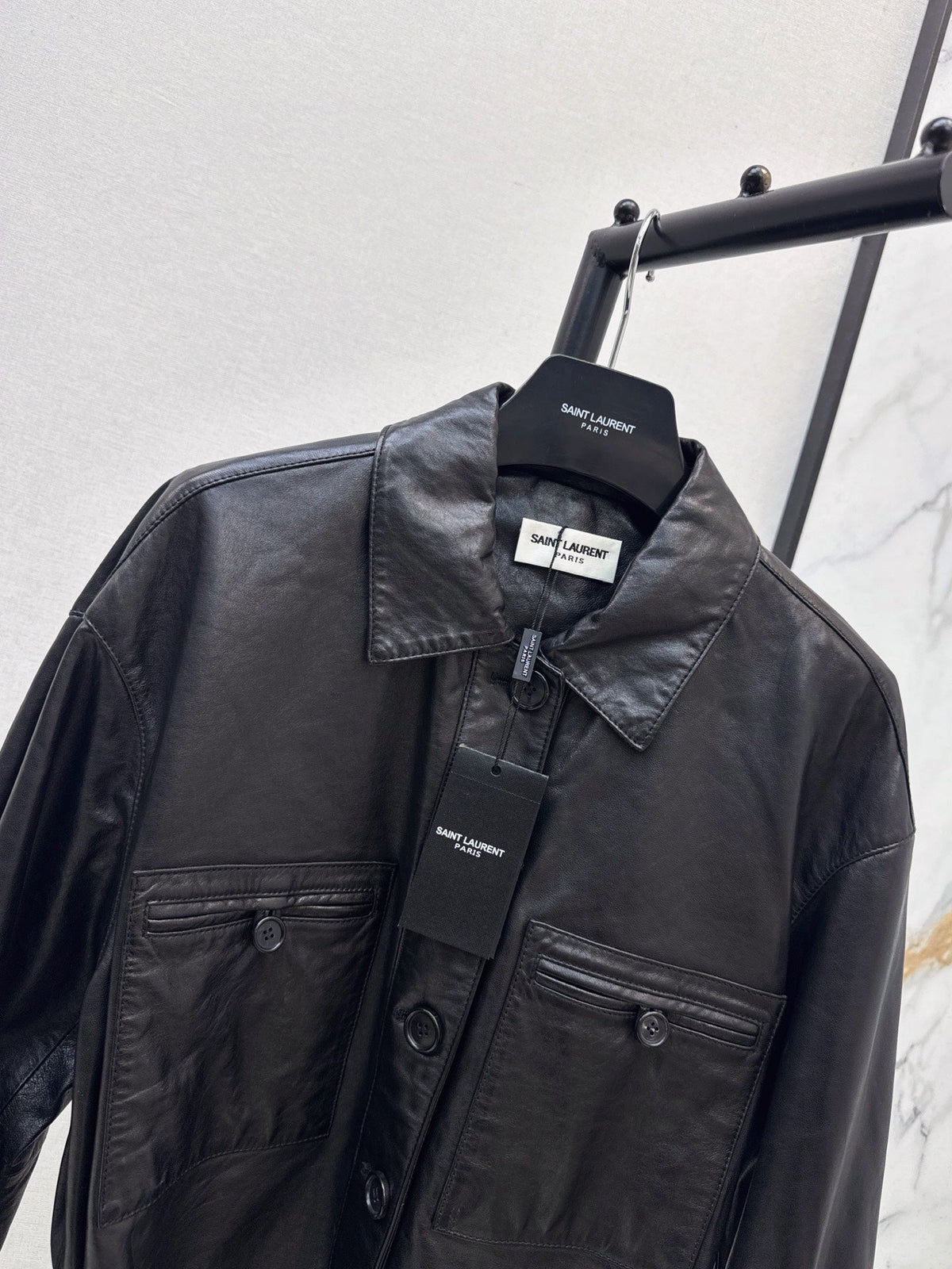 Yves Saint Laurent/26 Latest Retro Leather Jacket