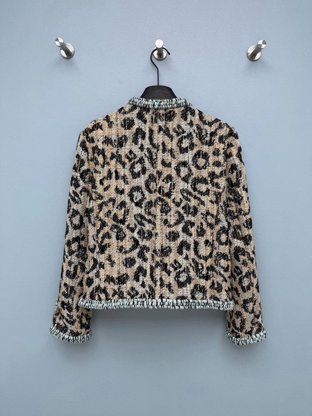 Chanel/26 Latest Retro Leopard Print Tweed Jacket