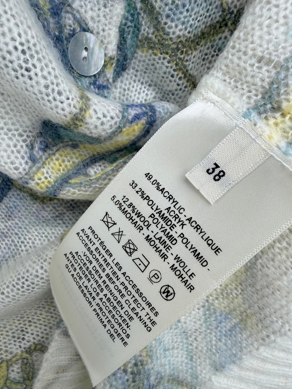 Hermès/26 New Equestrian-Style Lightweight V-Neck Knit Cardigan