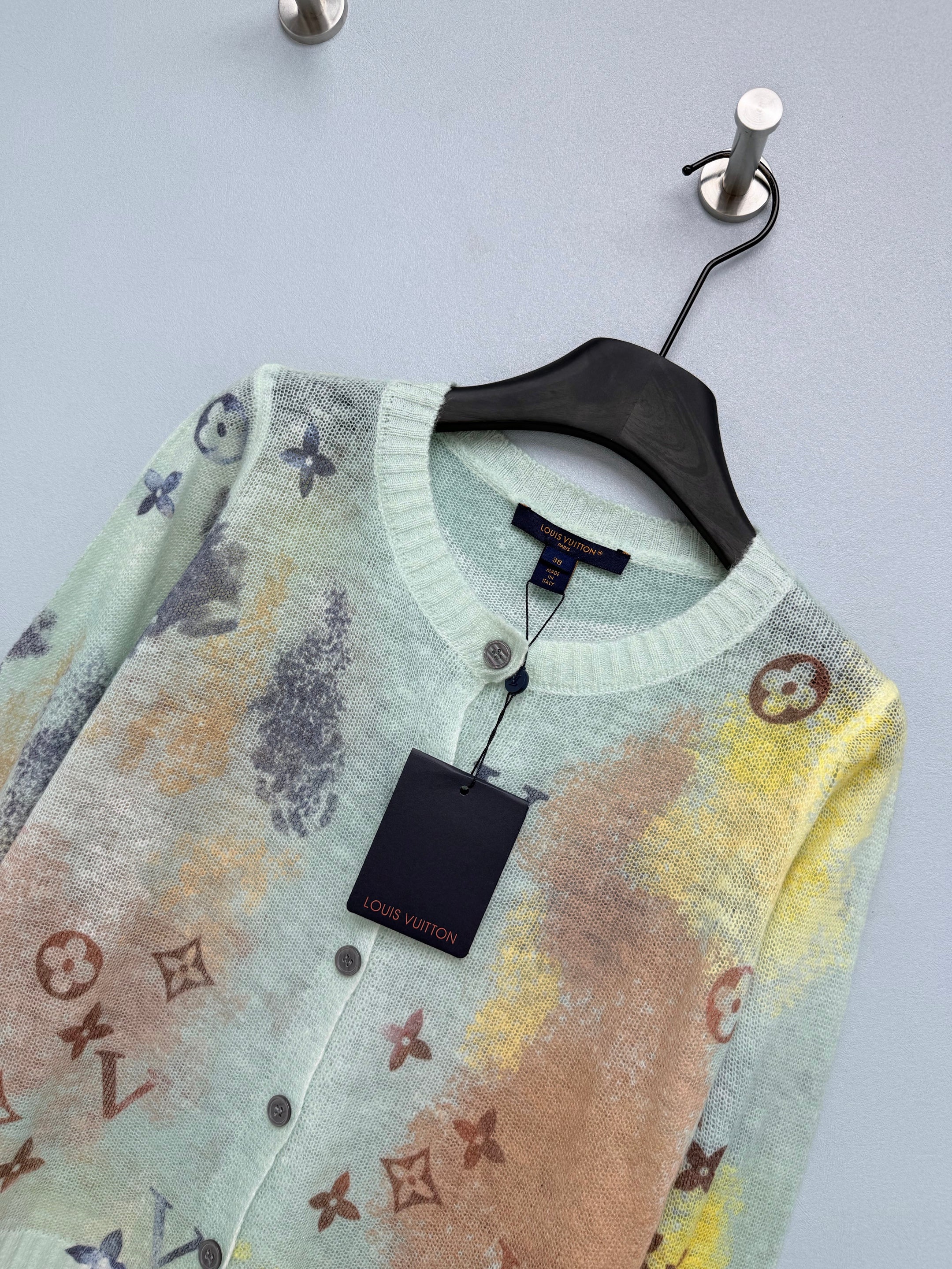 Louis Vuitton/26 New Watercolor Gradient Monogram Cardigan