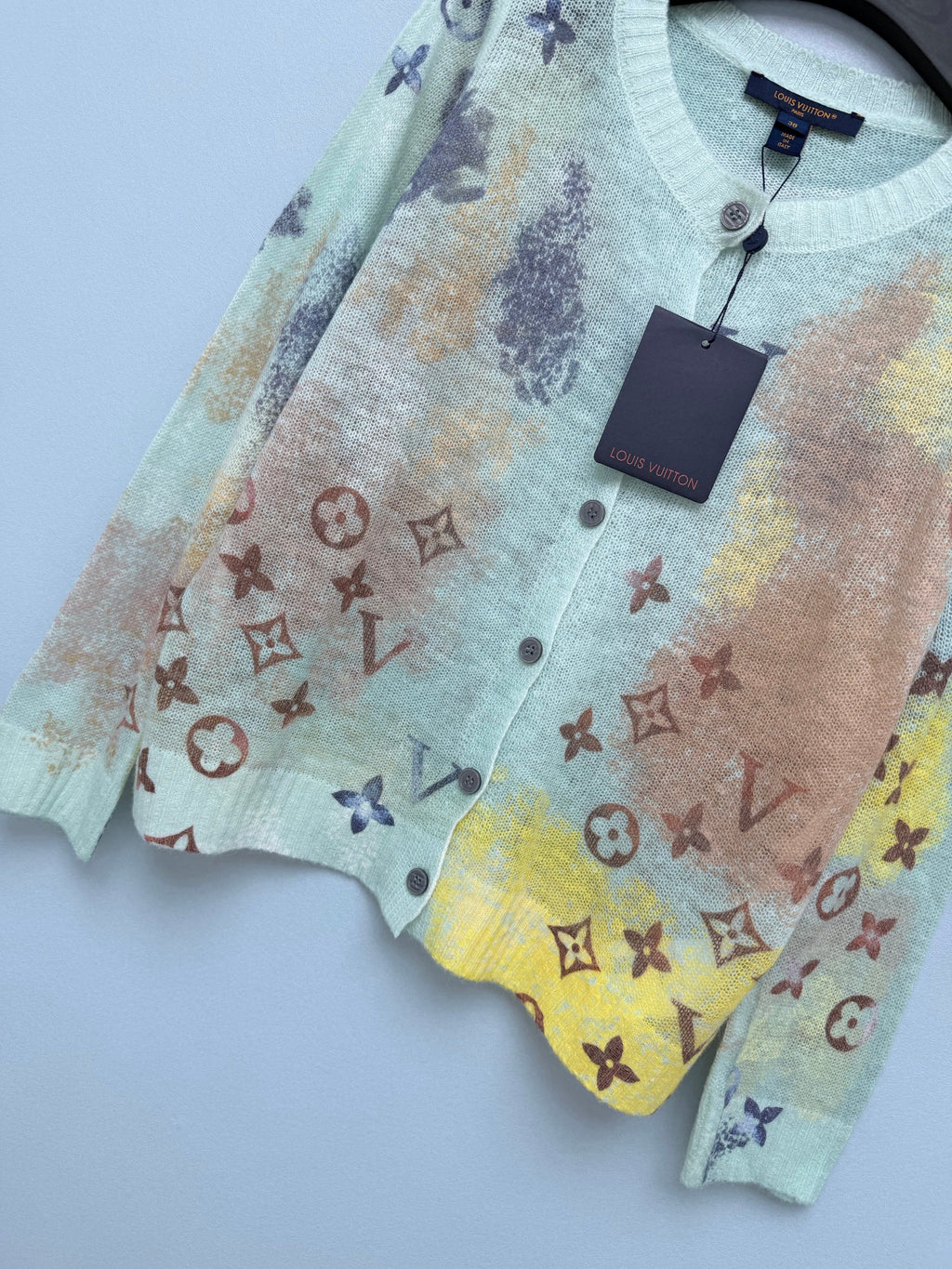 Louis Vuitton/26 New Watercolor Gradient Monogram Cardigan