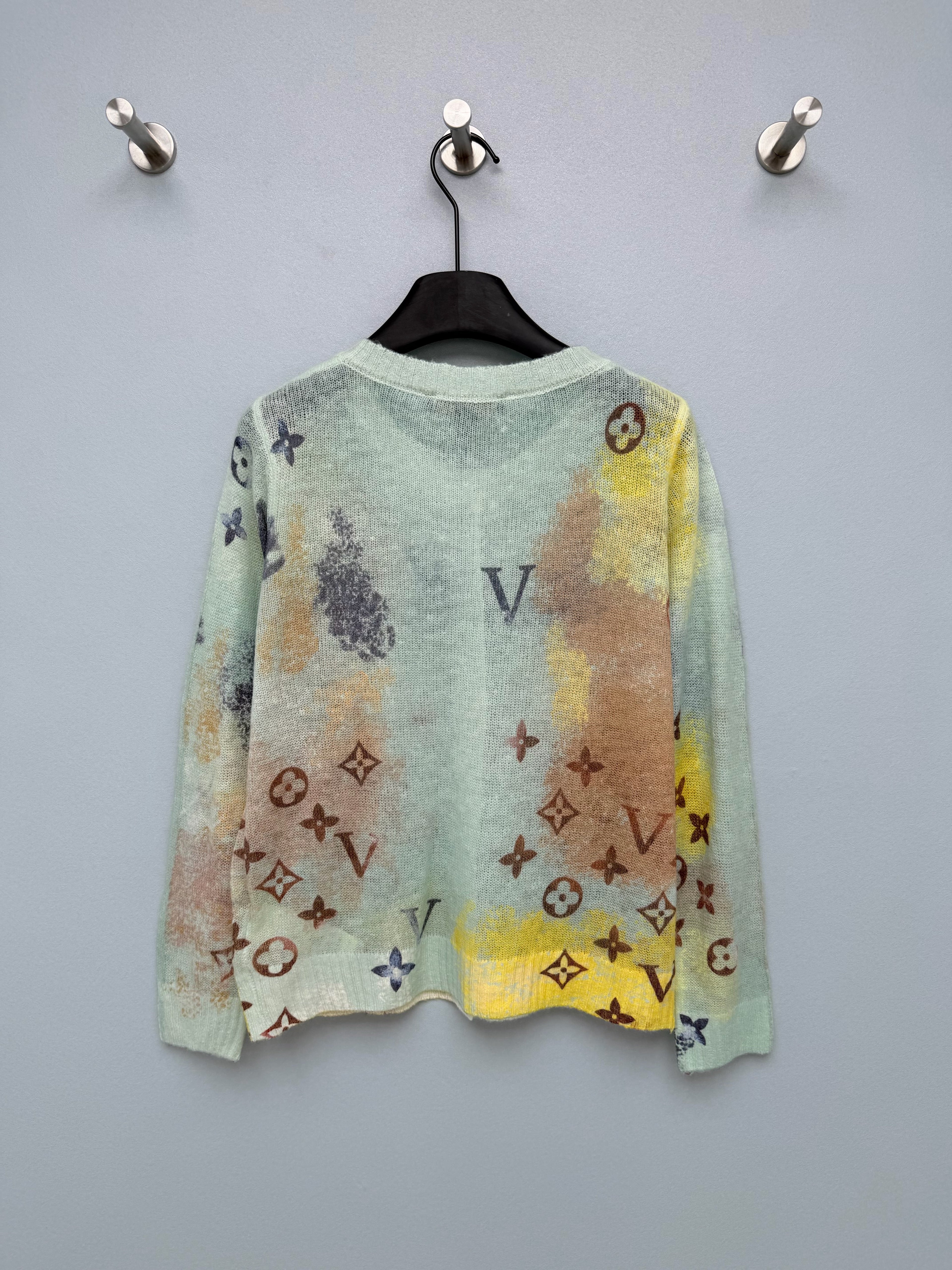 Louis Vuitton/26 New Watercolor Gradient Monogram Cardigan