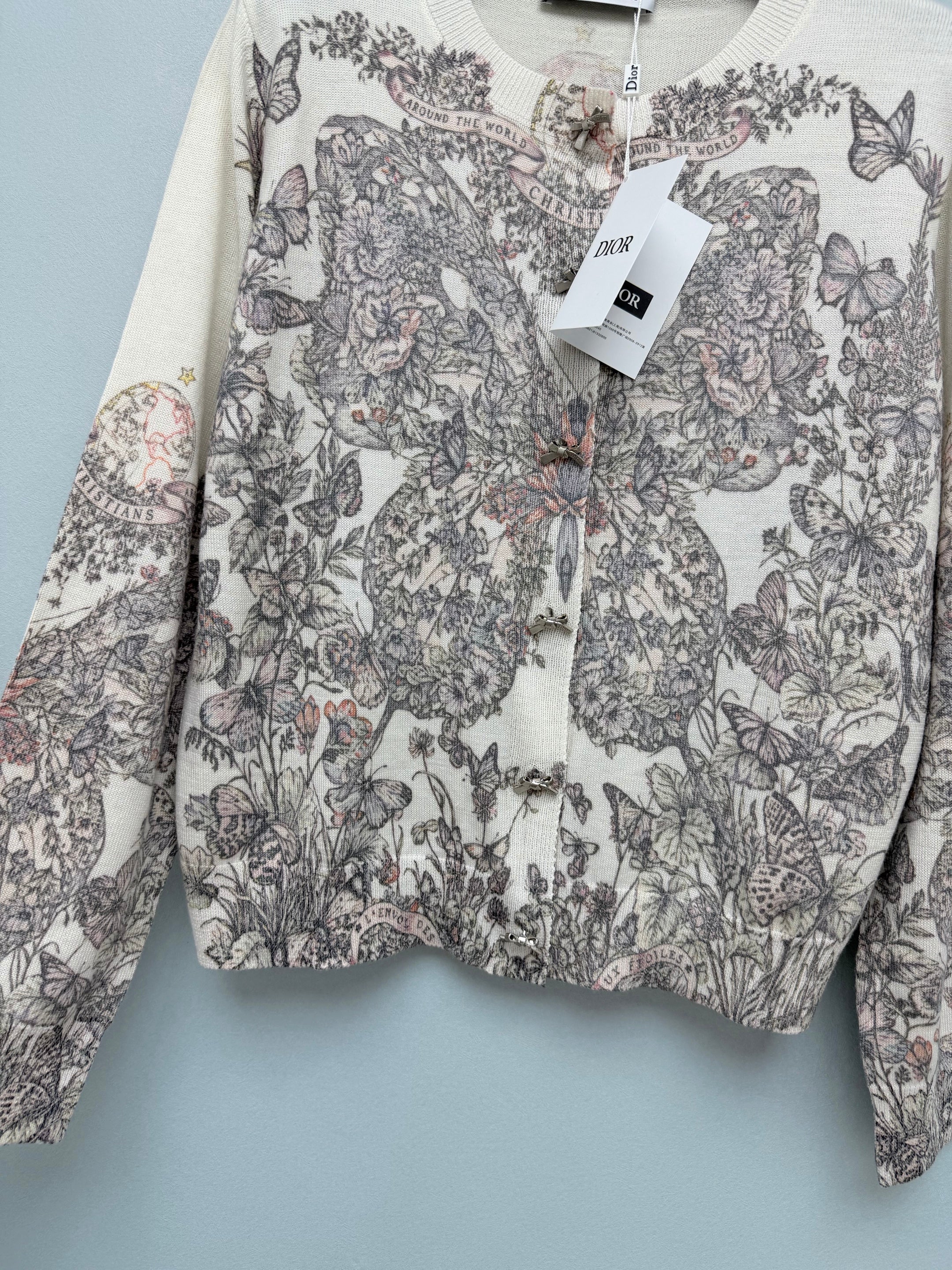 Dior/New Sordat Butterfly Knit Cardigan