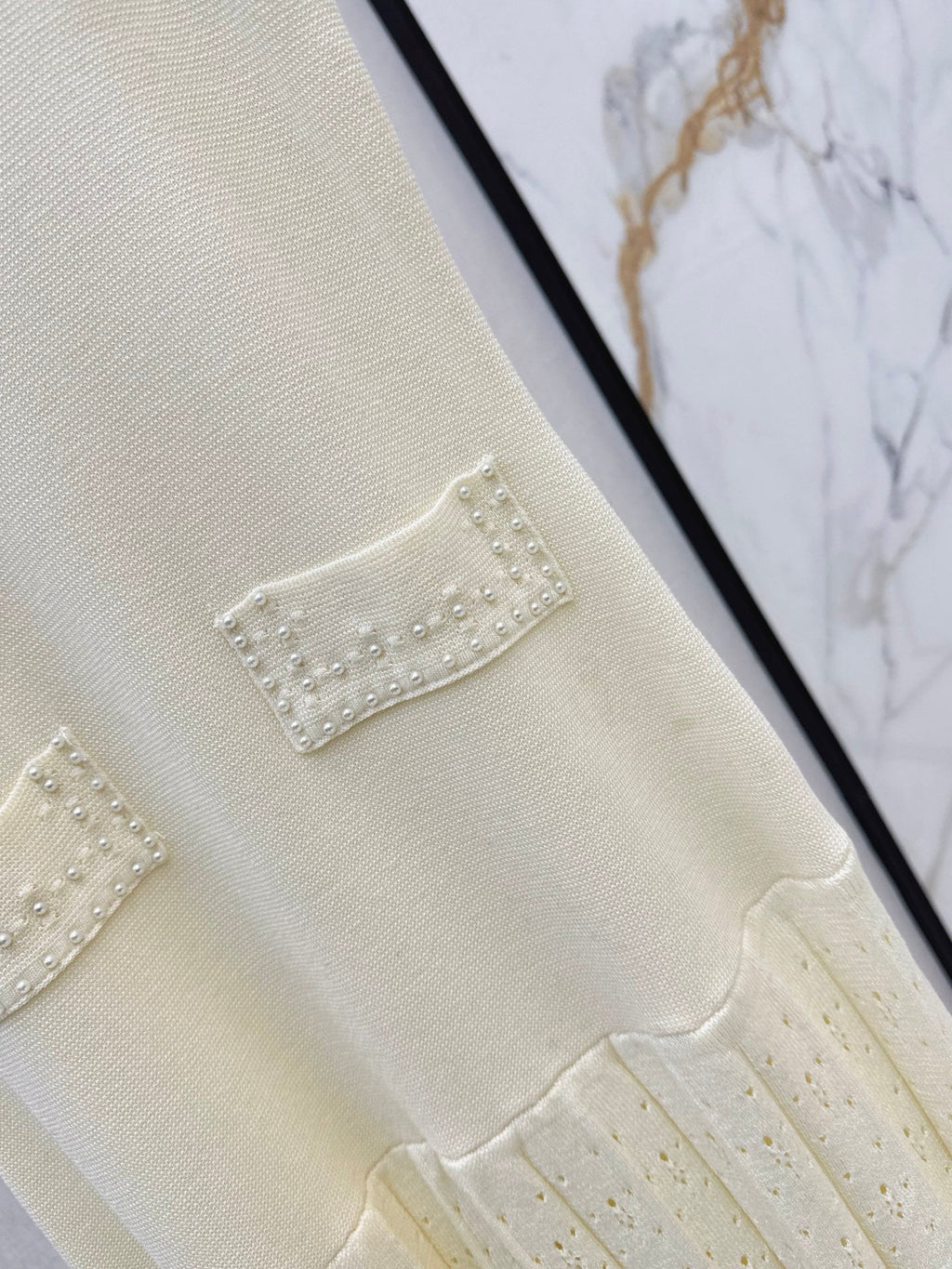 Chanel / 26 Early Autumn Latest Heavy Beaded Sleeveless Knit Dress