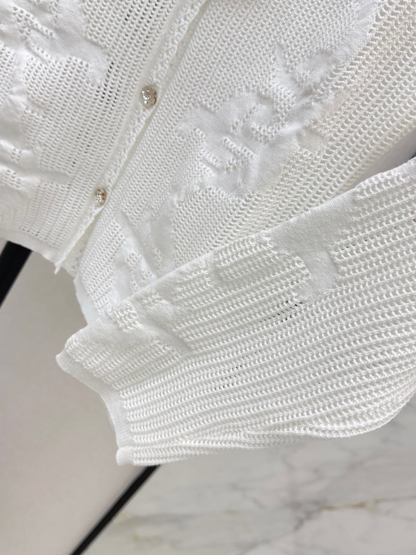 Chanel/26 Early Autumn Latest Hollow Floral Jacquard Knit Cardigan