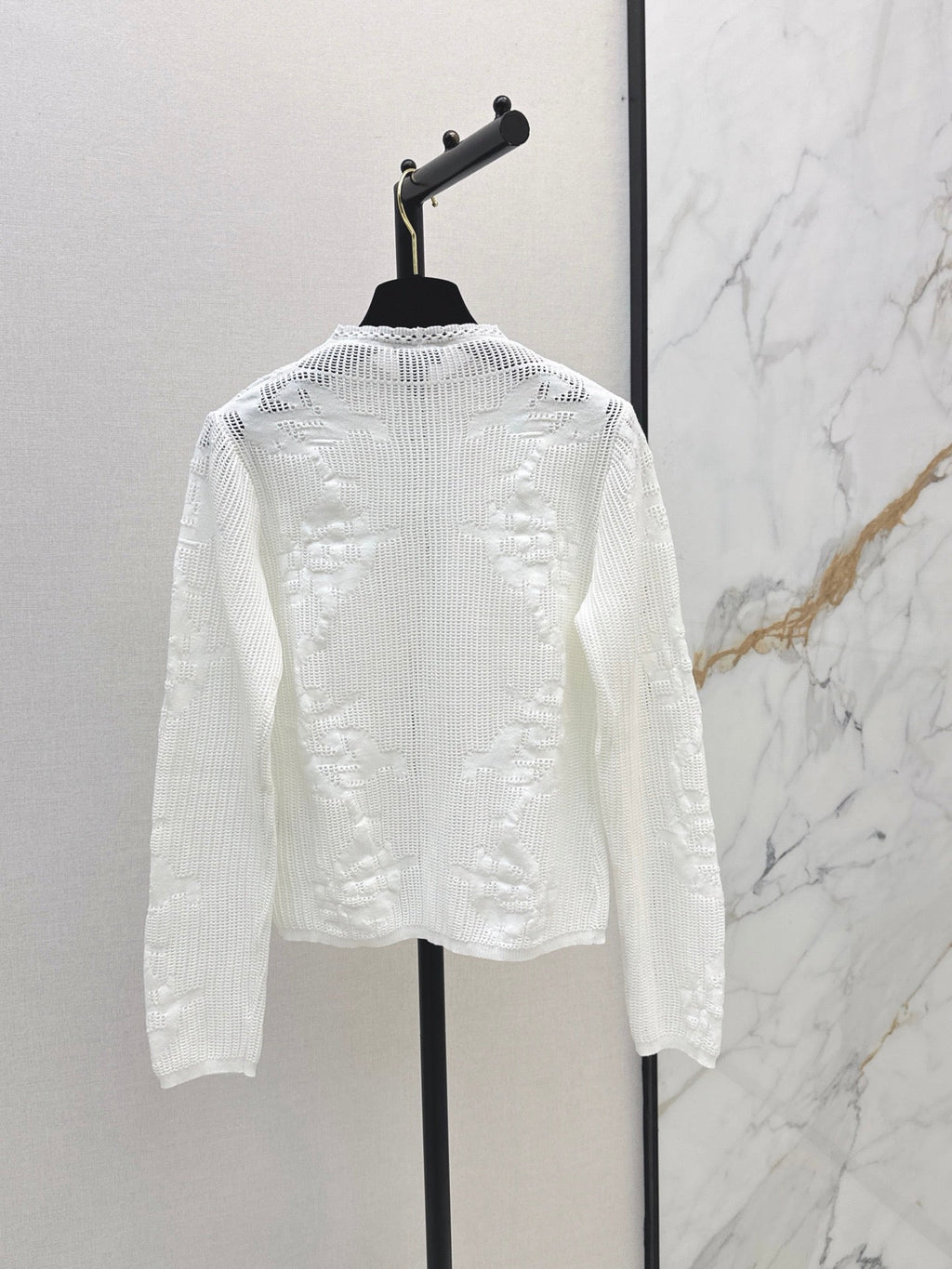 Chanel/26 Early Autumn Latest Hollow Floral Jacquard Knit Cardigan