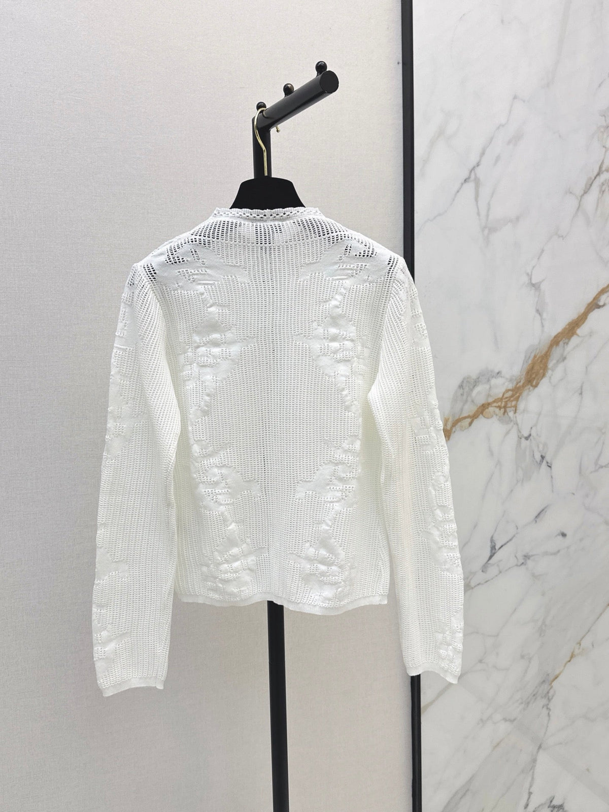 Chanel/26 Early Autumn Latest Hollow Floral Jacquard Knit Cardigan