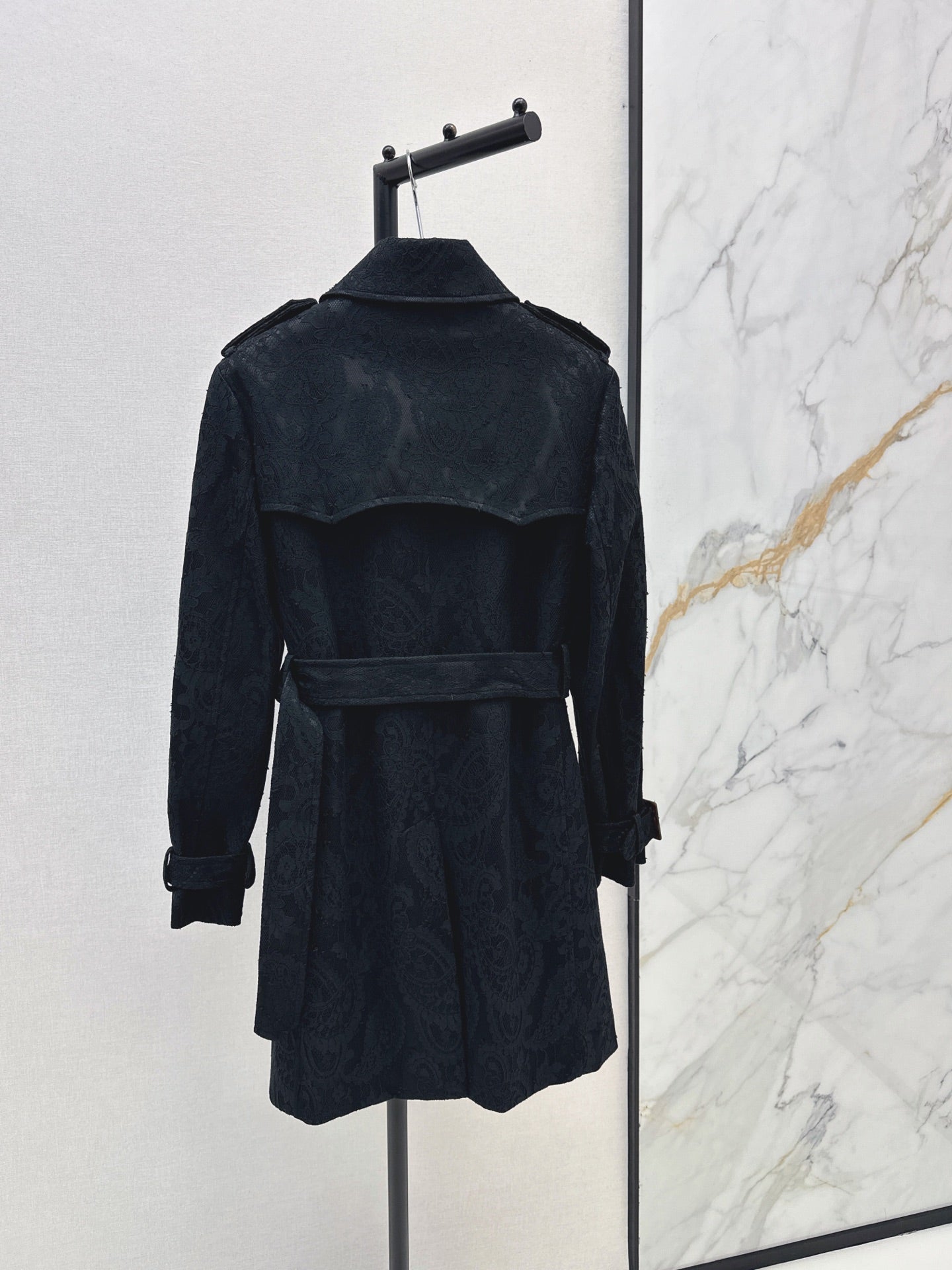 Burberry/26 Fall-Winter Latest Lace Long Trench Coat