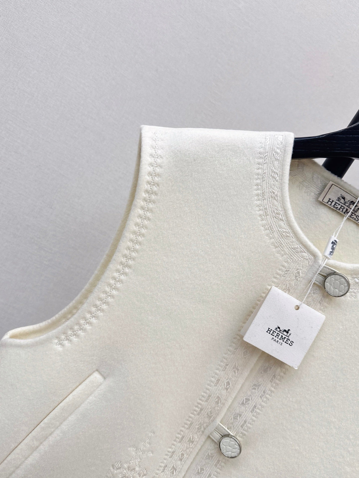 Hermès / 26 Fall-Winter Latest Double-Sided Wool Vest