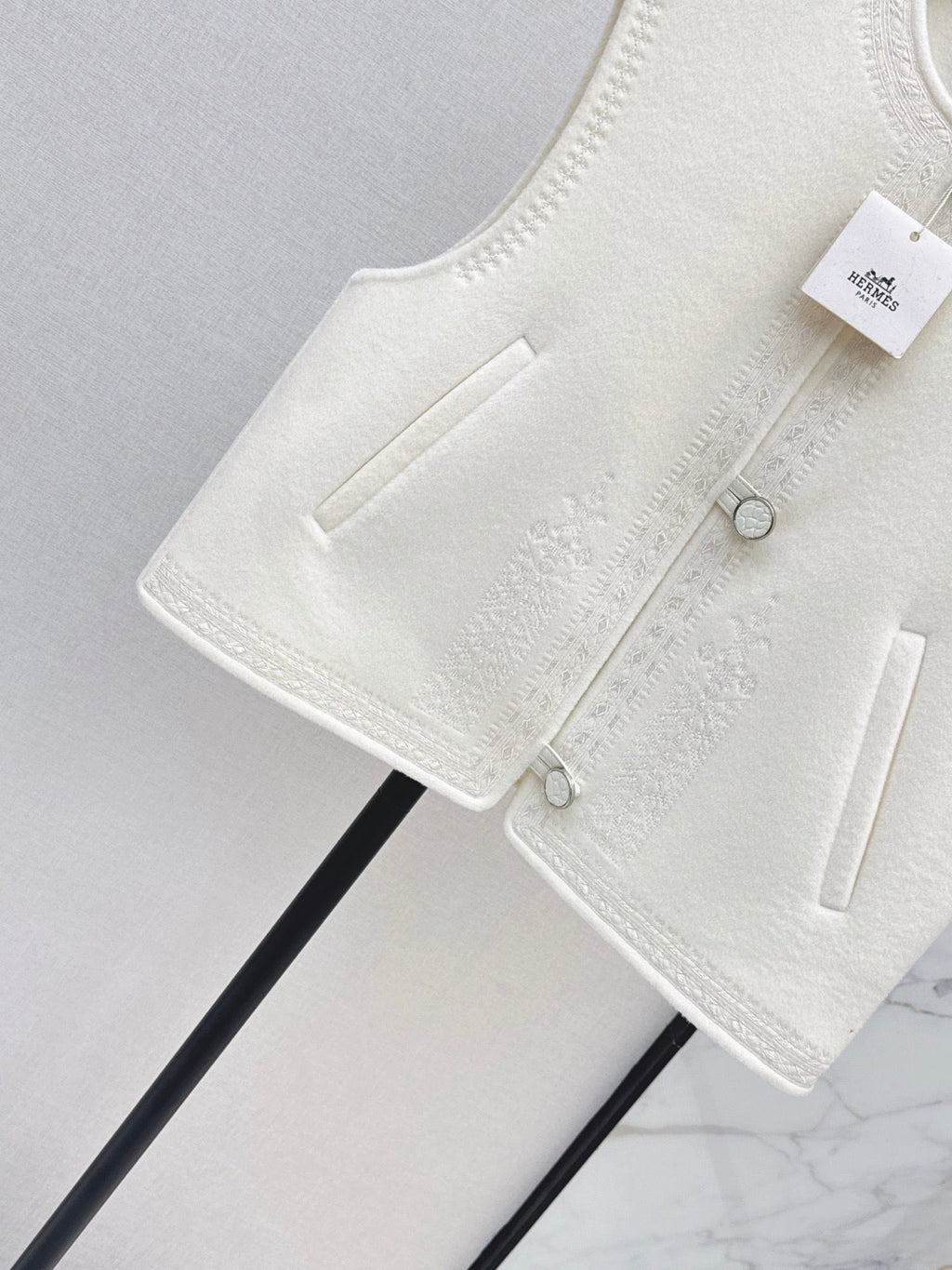 Hermès / 26 Fall-Winter Latest Double-Sided Wool Vest