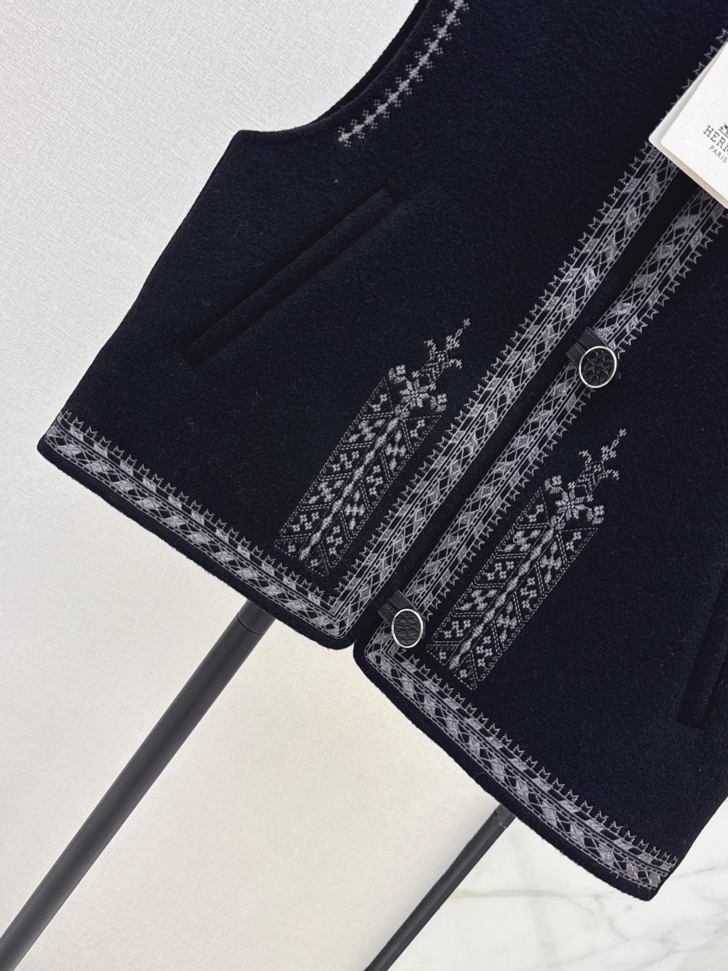 Hermès / 26 Fall-Winter Latest Double-Sided Wool Vest