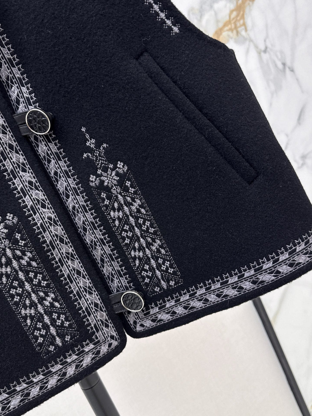 Hermès / 26 Fall-Winter Latest Double-Sided Wool Vest