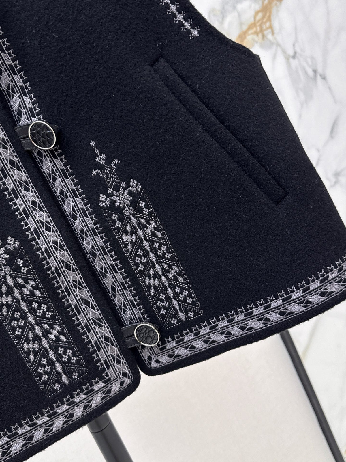 Hermès / 26 Fall-Winter Latest Double-Sided Wool Vest