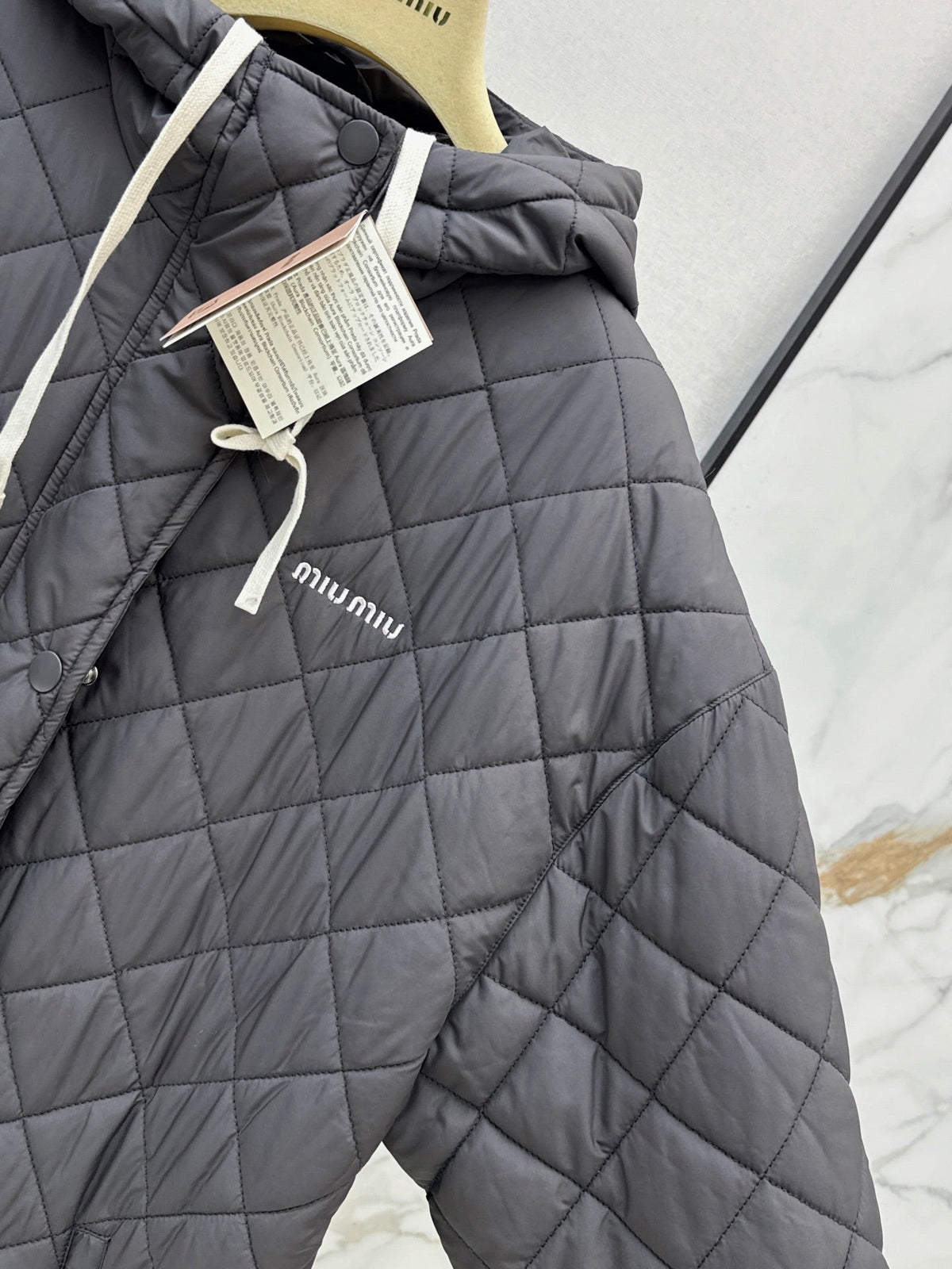 MiuMiu/26 Latest Hooded Mid-Length Oversized Cotton Jacket