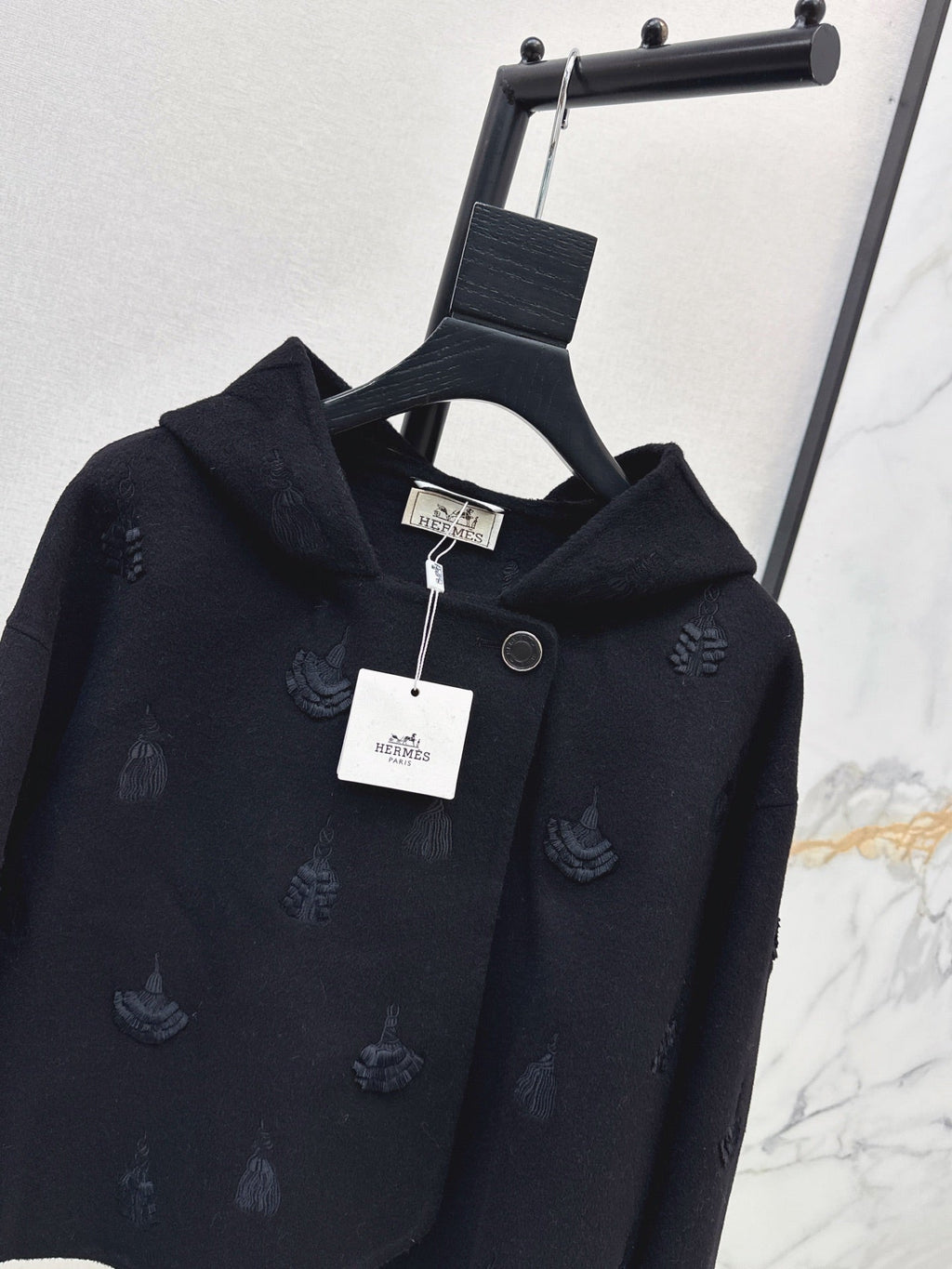 Hermès / 26 Fall/Winter Latest Hooded Double-Sided Wool Coat