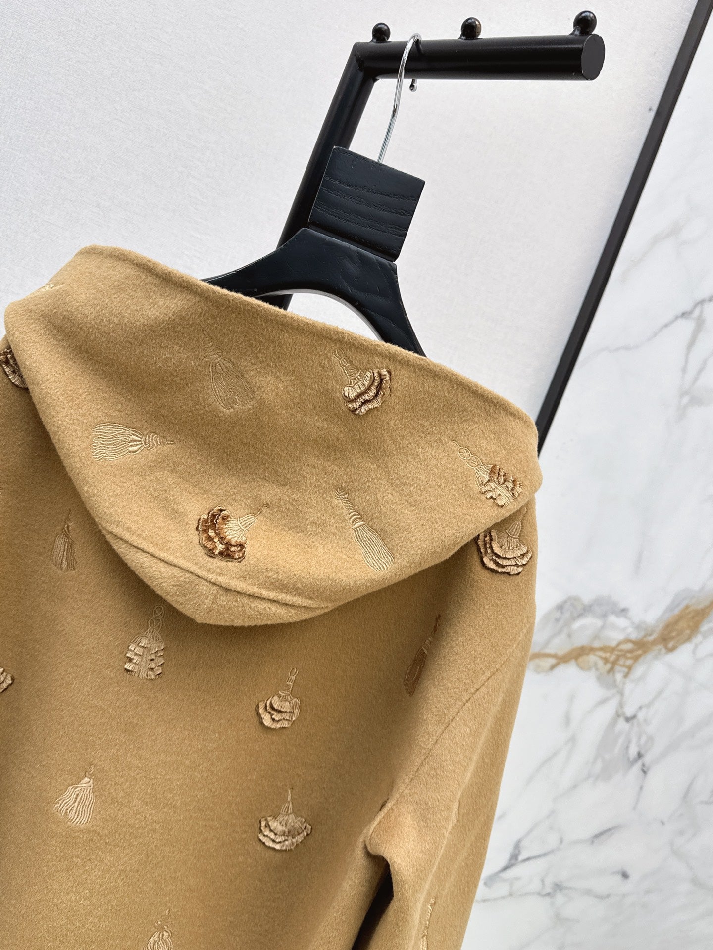 Hermès / 26 Fall/Winter Latest Hooded Double-Sided Wool Coat