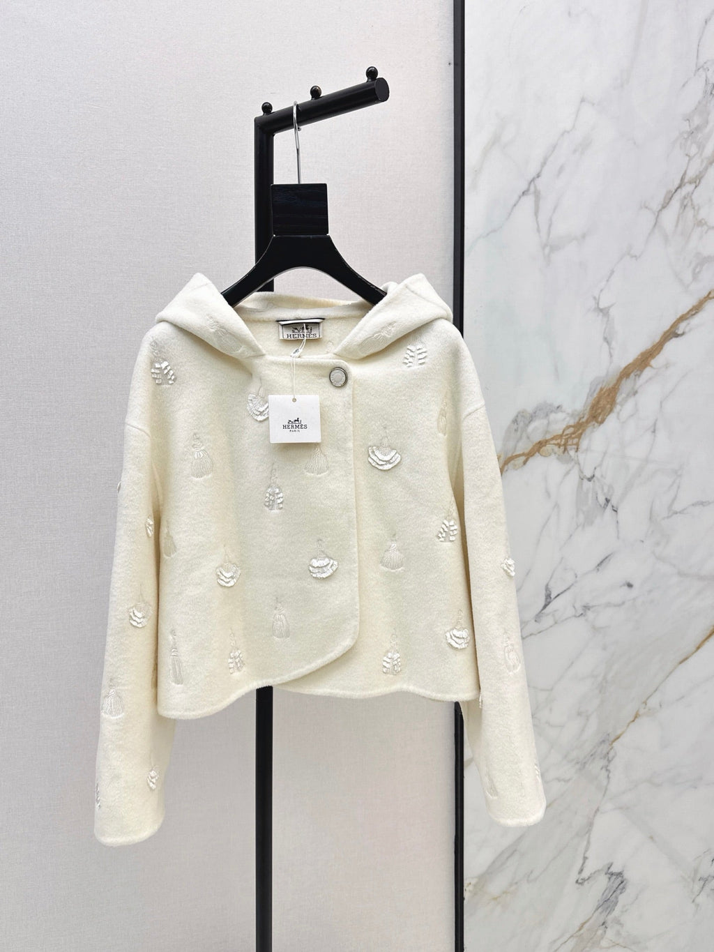 Hermès / 26 Fall/Winter Latest Hooded Double-Sided Wool Coat