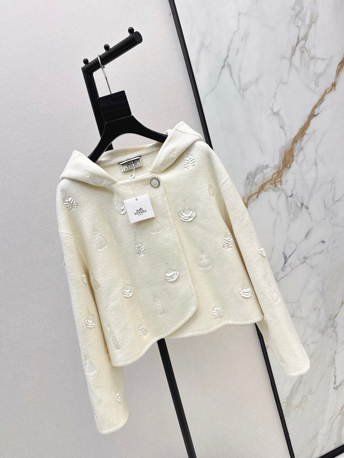 Hermès / 26 Fall/Winter Latest Hooded Double-Sided Wool Coat