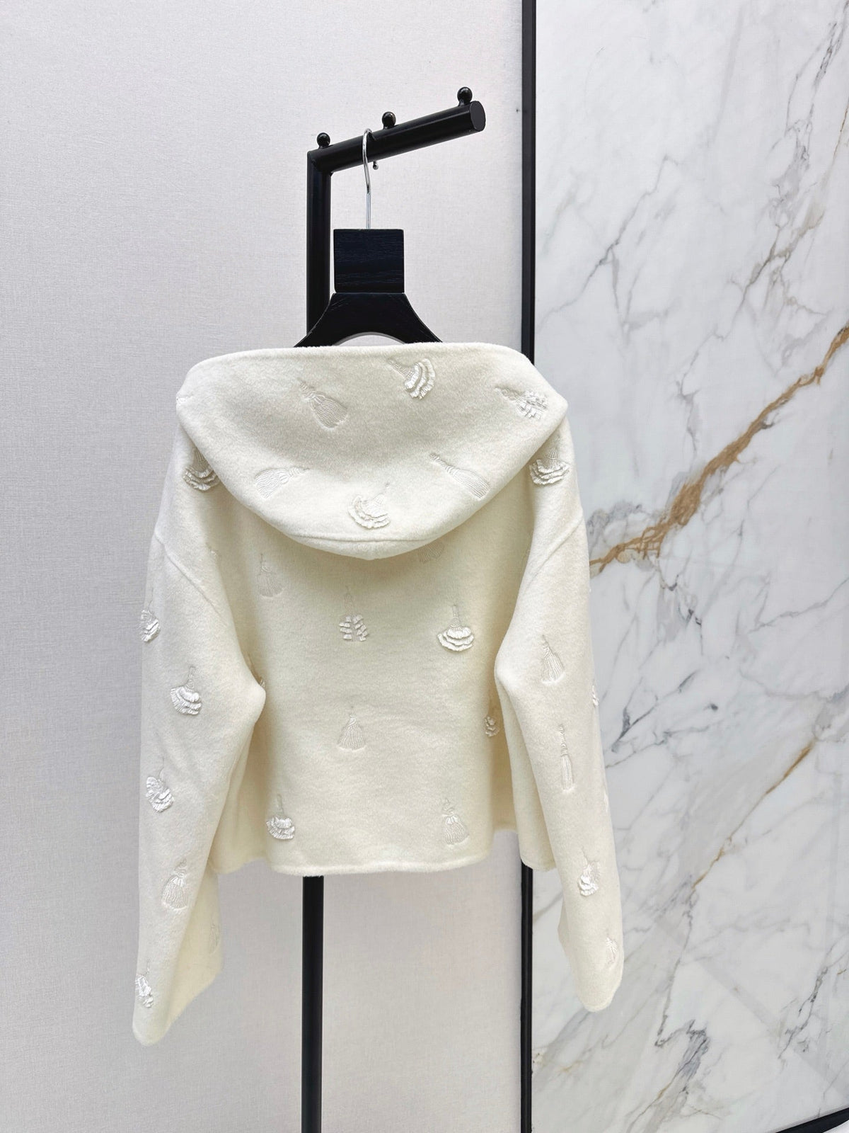 Hermès / 26 Fall/Winter Latest Hooded Double-Sided Wool Coat