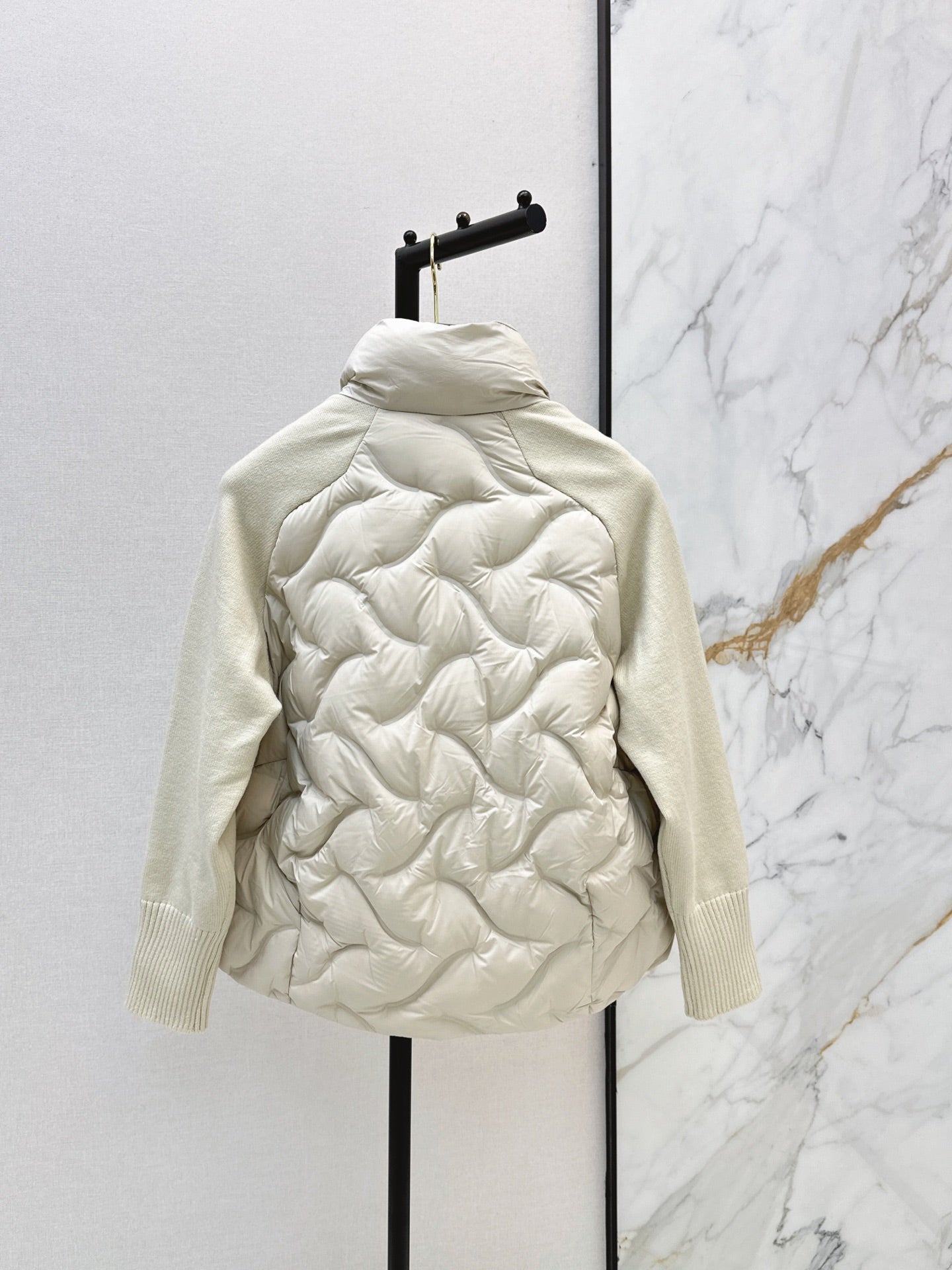 LORO PIANA/26Latest Autumn/Winter Knit-Panel Down Jacket