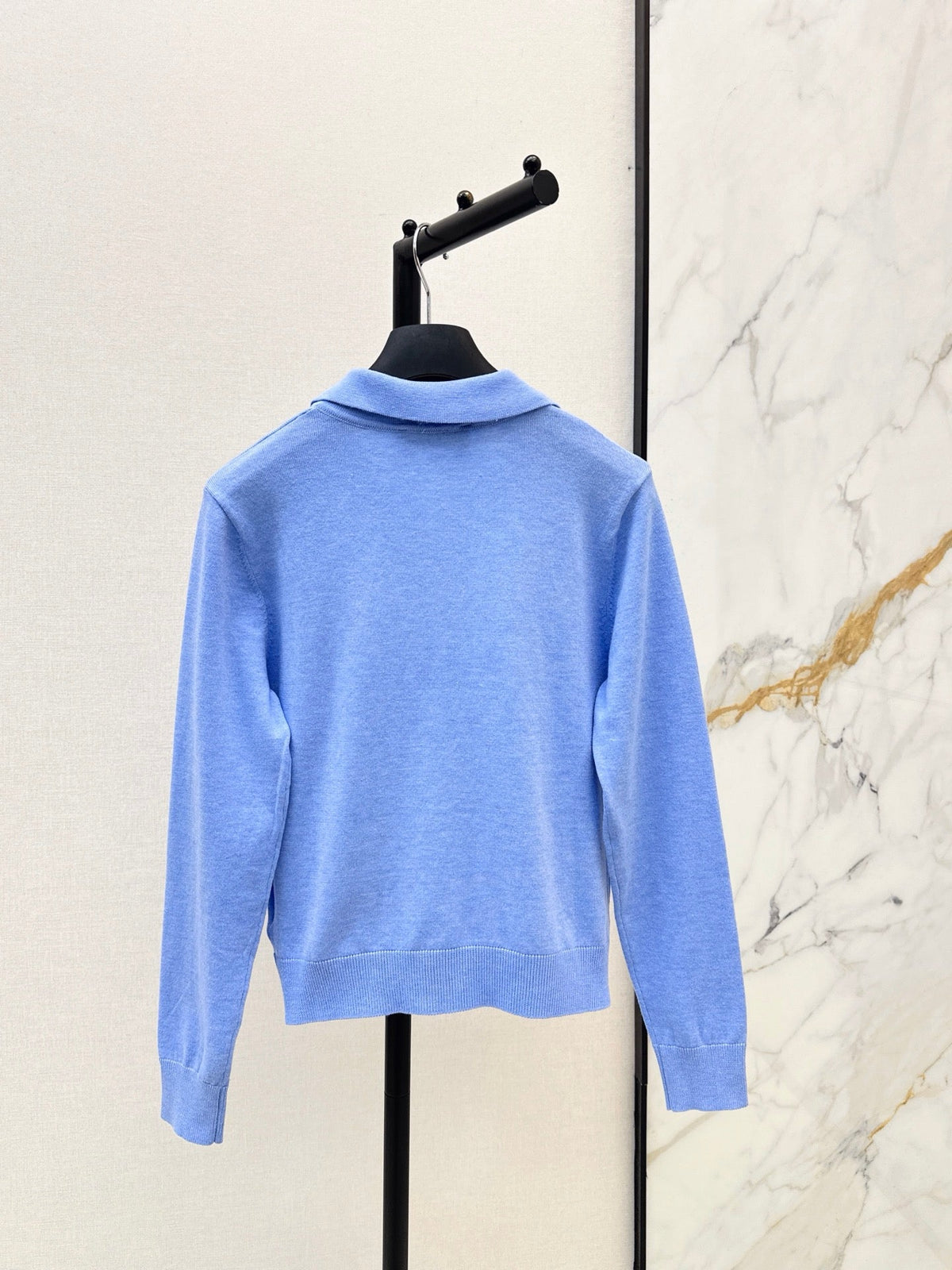 dior/26New Early Autumn Collared Long-Sleeve Knit Cardigan