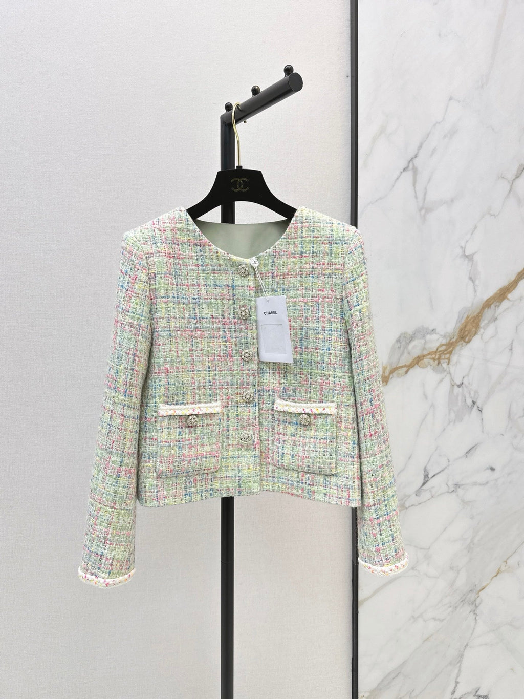 Chanel/26Latest Autumn/Winter Cropped Woven Jacket