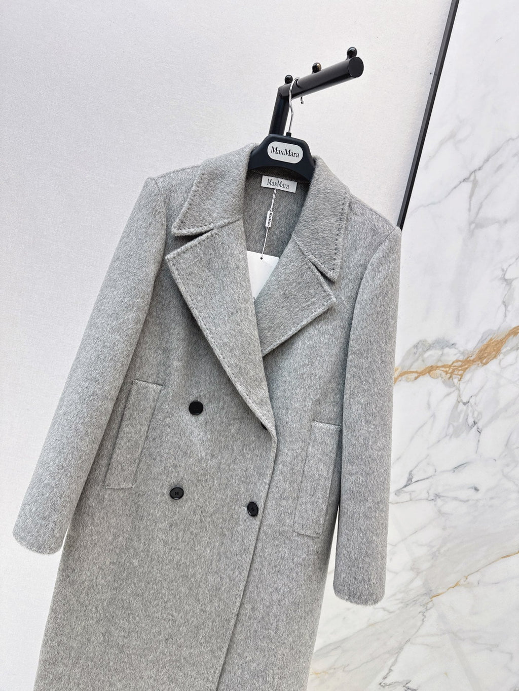 Max Mara/26Latest Minimalist Double-Faced Wool Coat for Autumn/Winter