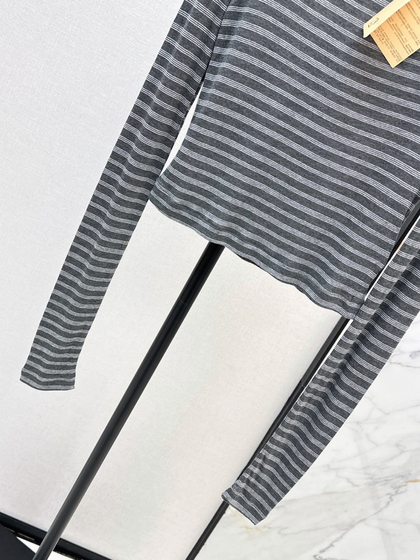 MiuMiu/26Latest Early Autumn Striped Cropped Top