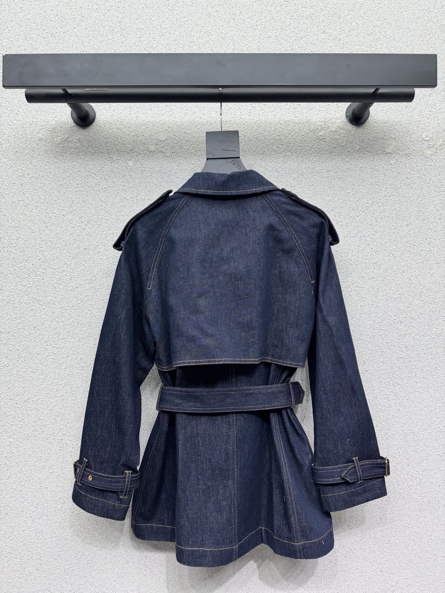 Burberry/26Latest Denim Trench Coat Style
