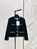 Chanel / 26 Autumn-Winter Latest Two-Tone Ribbon Splice Decorative Jacket