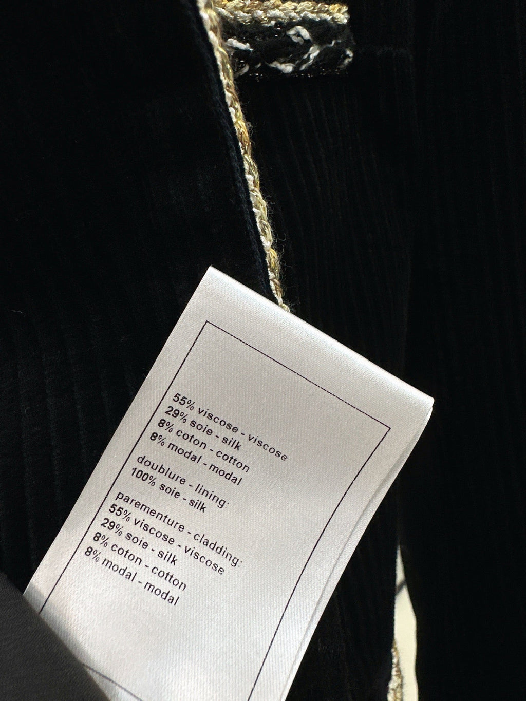 Chanel / 26 Autumn-Winter Latest Two-Tone Ribbon Splice Decorative Jacket