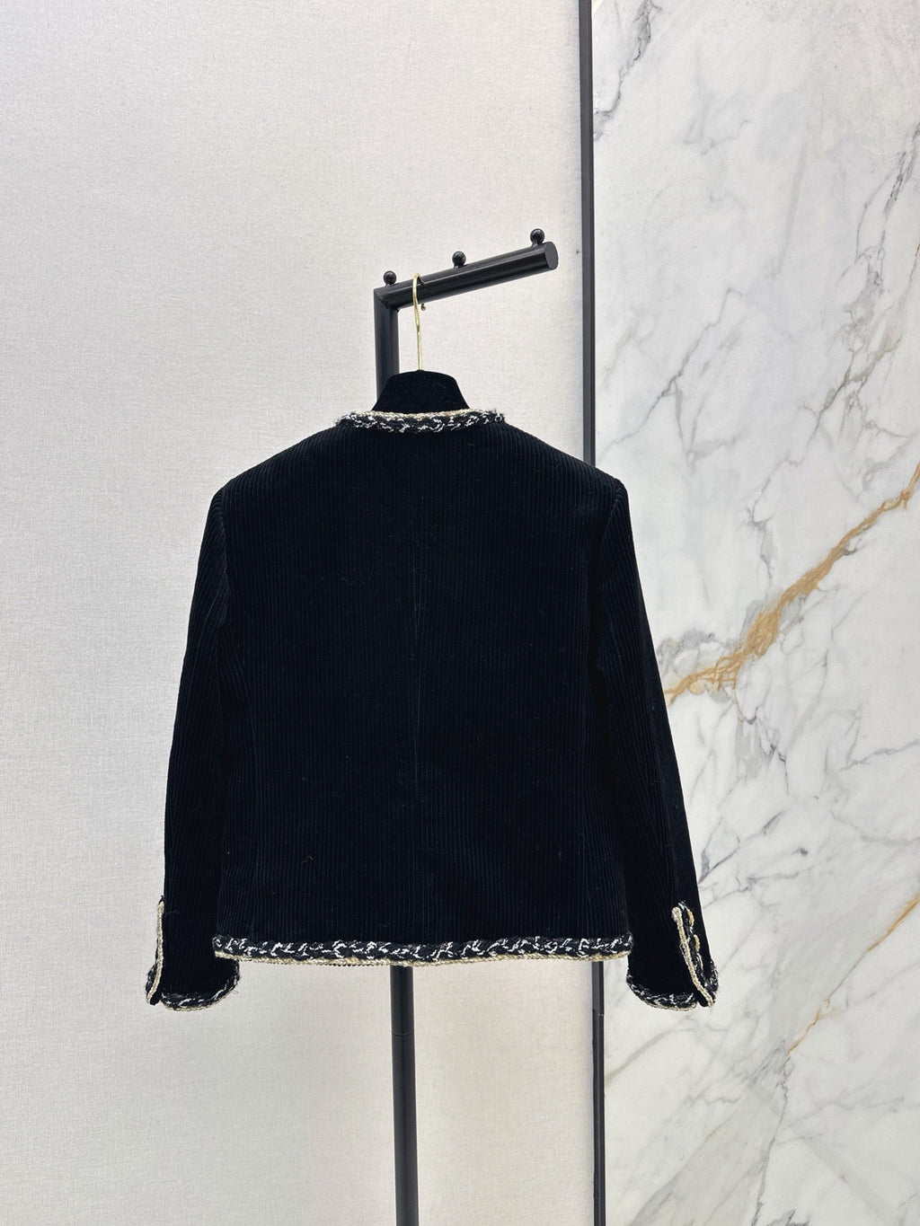 Chanel / 26 Autumn-Winter Latest Two-Tone Ribbon Splice Decorative Jacket