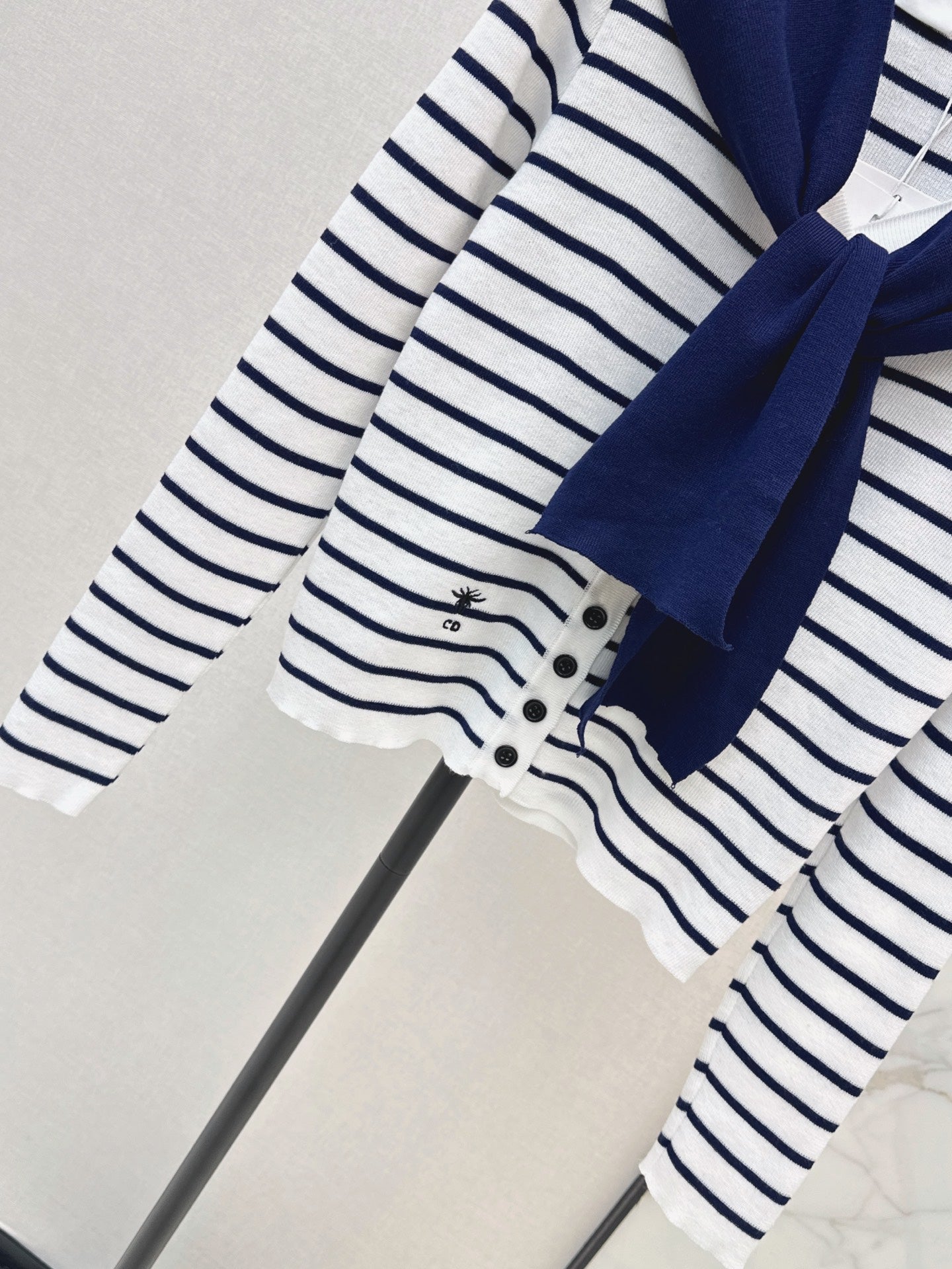 Dior/26 Early Autumn Latest Striped Knit Cardigan