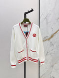 Gucci / 26 Early Autumn Latest Logo Jacquard V-Neck Knit Cardigan