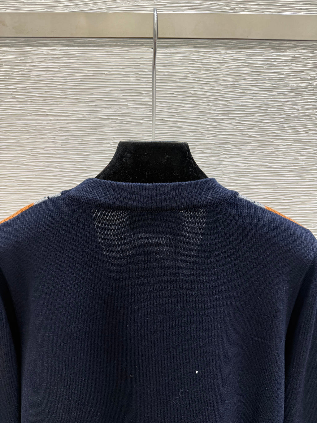 Prada / 26 Early Autumn New Color-Block Quilted V-Neck Knit Long-Sleeve Cardigan