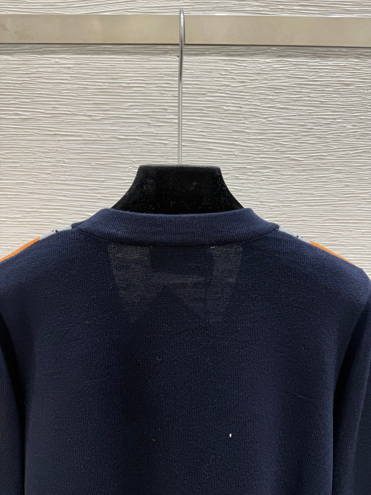 Prada / 26 Early Autumn New Color-Block Quilted V-Neck Knit Long-Sleeve Cardigan